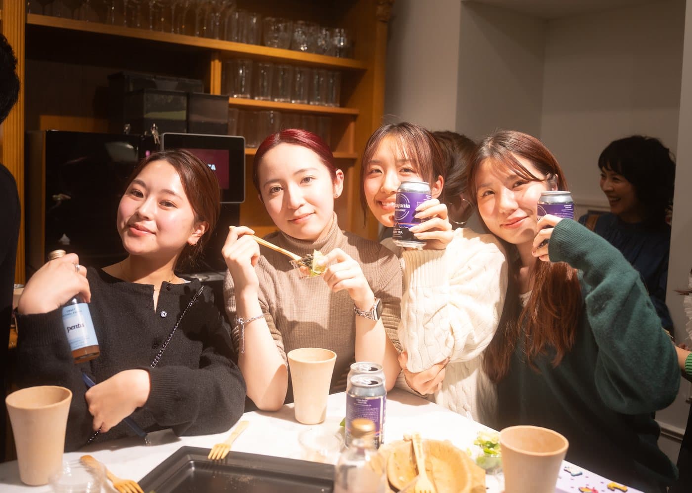 Participants meeting over drinks at a City Green event